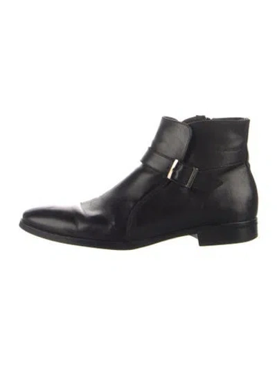 Pre-owned A.testoni Leather Boots In Blue