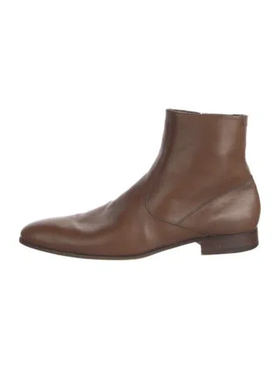 Pre-owned A.testoni Leather Boots In Brown