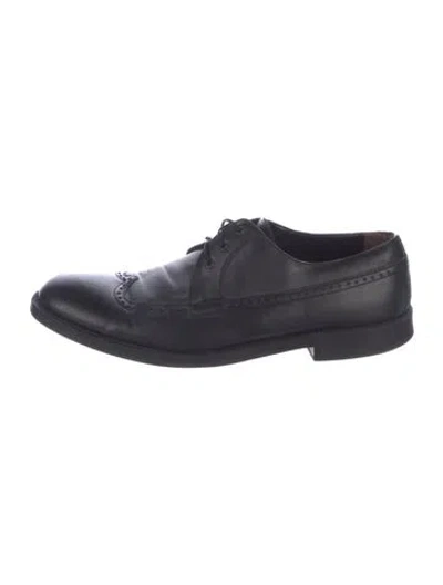 Pre-owned A.testoni Leather Brogues In Black