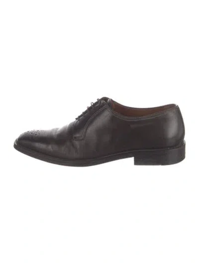 Pre-owned A.testoni Leather Brogues In Brown