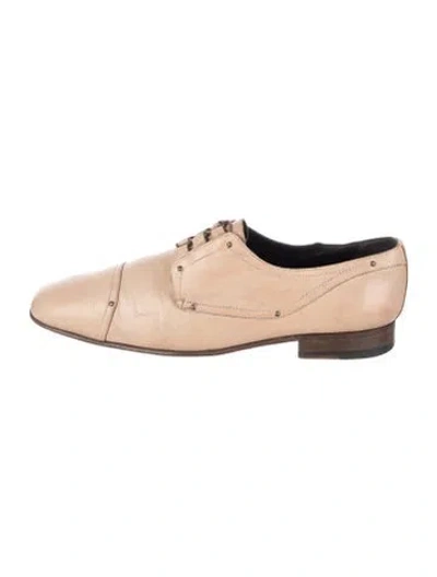 Pre-owned A.testoni Leather Dress Loafers In Neutrals