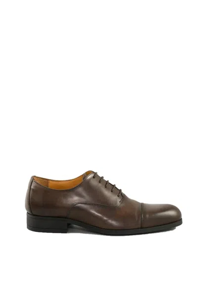 A.testoni Leather Lace-ups - Brown