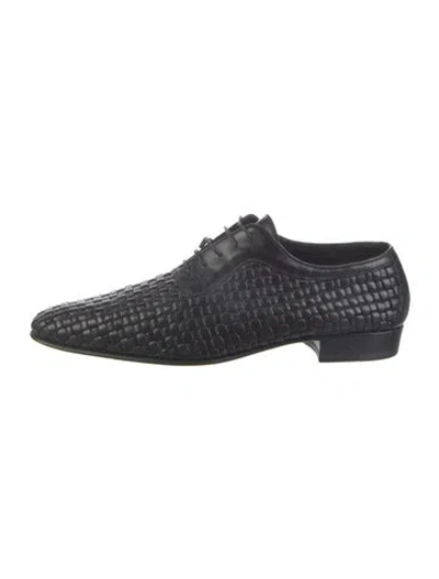 Pre-owned A.testoni Leather Oxfords In Black