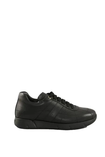 A.testoni Leather Sneakers - Black