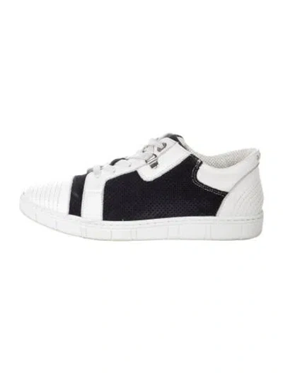 Pre-owned A.testoni Leather Sneakers In White