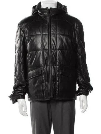 Pre-owned A.testoni Puffer Coat In Black