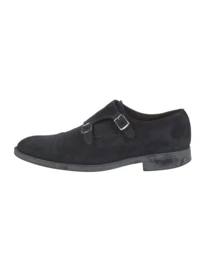 Pre-owned A.testoni Suede Monk Straps In Multi