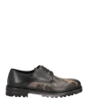 A.testoni A. Testoni Man Lace-up Shoes Black Size 9.5 Calfskin In Black