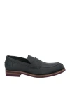 A.testoni A. Testoni Man Loafers Black Size 8.5 Leather In Black