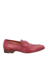 A.testoni A. Testoni Man Loafers Brick Red Size 7.5 Calfskin In Red