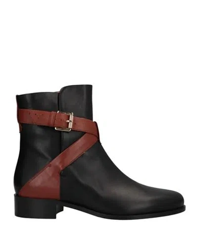 A.testoni A. Testoni Woman Ankle Boots Black Size 7 Calfskin