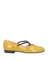 A.testoni A. Testoni Woman Ballet Flats Sage Green Size 5.5 Soft Leather In Sage Green