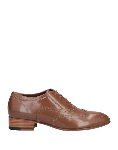 A.testoni Lace-up Shoes In Beige