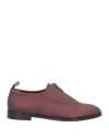 A.testoni A. Testoni Woman Loafers Garnet Size 9 Soft Leather In Red