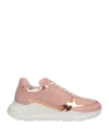 A.testoni A. Testoni Woman Sneakers Pastel Pink Size 5 Soft Leather In Pink