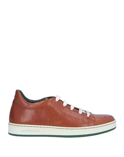 A.testoni A. Testoni Woman Sneakers Tan Size 6 Calfskin In Brown