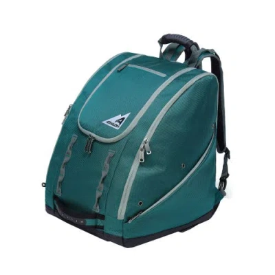 Athalon Everything Ski Boot Bag Gear Pack With Ventilated Boot Compartments In Green