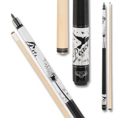 Athena Ath48 Peace Billiard Stick Billiards Cues In Black;white;gray