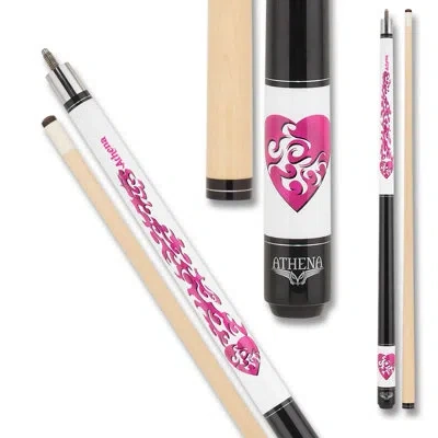 Athena Athjr1 52" Junior Pool Cue Billiard Stick Billiards Cues In Black;pink;white