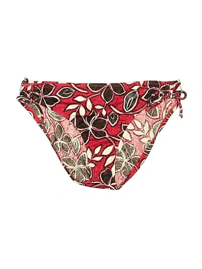 Pre-owned Athena Swimsuit Bottoms In Burgundy