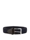 Athison Braided Pin-buckle Belt In Blue