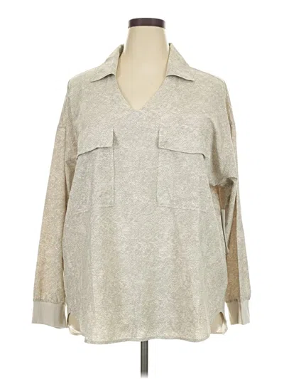 Athleta 3/4 Sleeve Blouse In Gray
