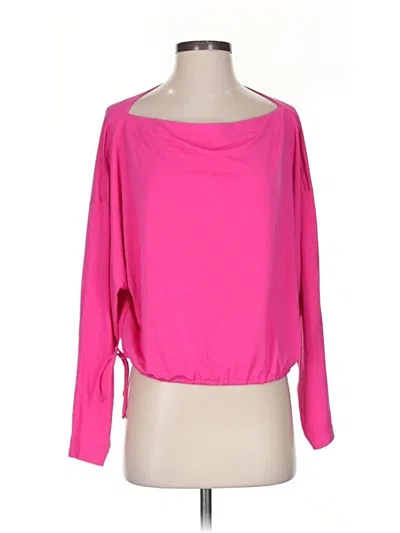 Pre-owned Athleta 3/4 Sleeve Blouse In Pink