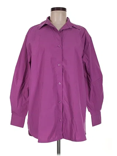 Pre-owned Athleta 3/4 Sleeve Blouse In Purple
