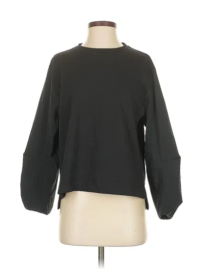 Pre-owned Athleta 3/4 Sleeve T-shirt In Black
