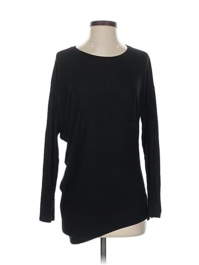 Pre-owned Athleta 3/4 Sleeve T-shirt In Black