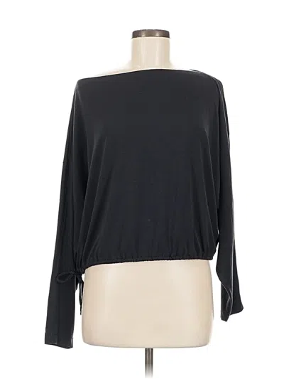 Pre-owned Athleta 3/4 Sleeve T-shirt In Black