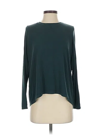 Pre-owned Athleta 3/4 Sleeve T-shirt In Blue