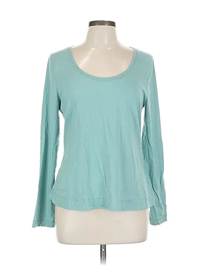 Pre-owned Athleta 3/4 Sleeve T-shirt In Blue