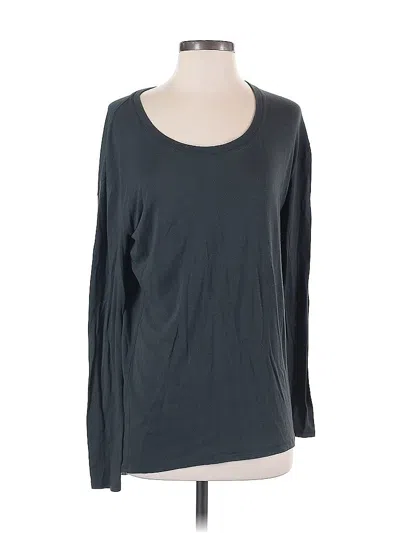 Pre-owned Athleta 3/4 Sleeve T-shirt In Gray