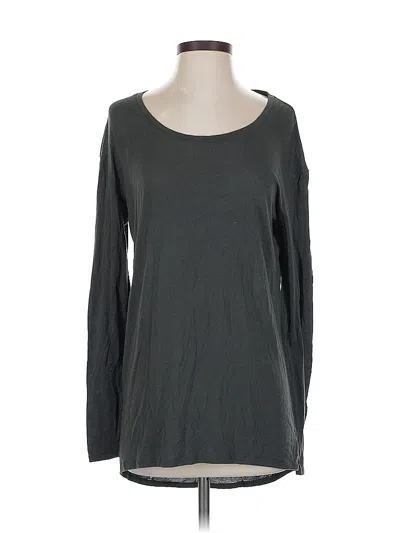 Pre-owned Athleta 3/4 Sleeve T-shirt In Gray