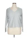 Athleta 3/4 Sleeve T-shirt In Gray