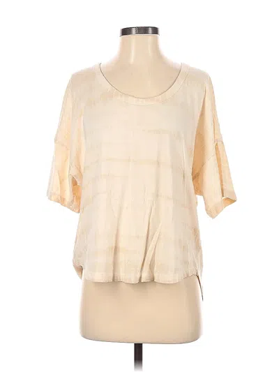 Pre-owned Athleta 3/4 Sleeve T-shirt In Orange