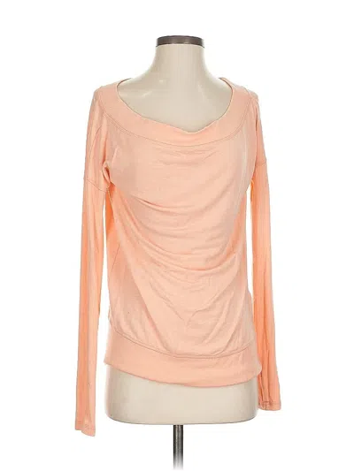 Pre-owned Athleta 3/4 Sleeve T-shirt In Orange
