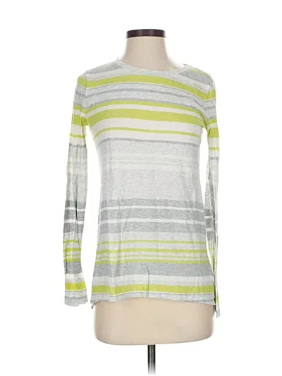 Pre-owned Athleta 3/4 Sleeve T-shirt In Silver