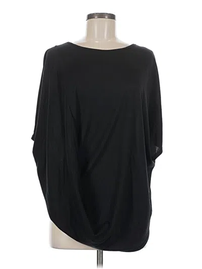 Pre-owned Athleta 3/4 Sleeve Top Black Boatneck Tops