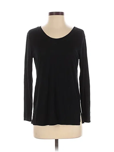 Pre-owned Athleta 3/4 Sleeve T-shirt In Black