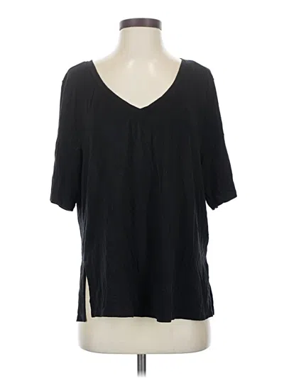 Pre-owned Athleta 3/4 Sleeve T-shirt In Black