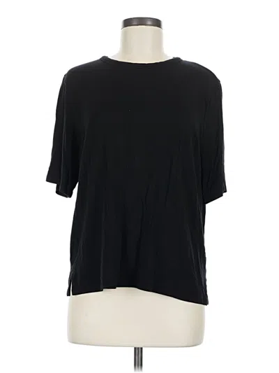 Pre-owned Athleta 3/4 Sleeve T-shirt In Black