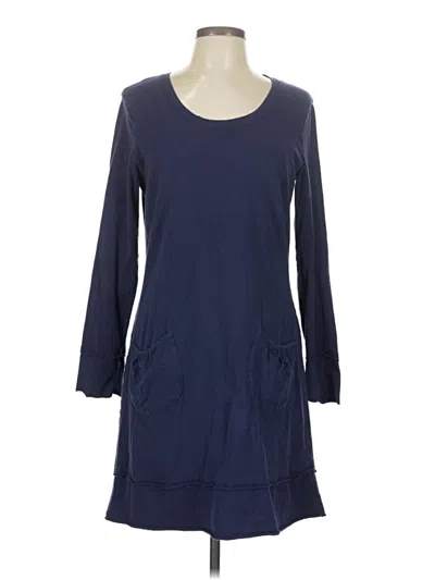 Pre-owned Athleta 3/4 Sleeve T-shirt In Blue