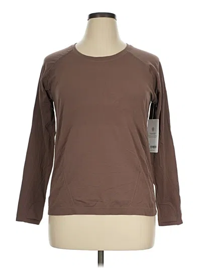 Athleta 3/4 Sleeve T-shirt In Brown