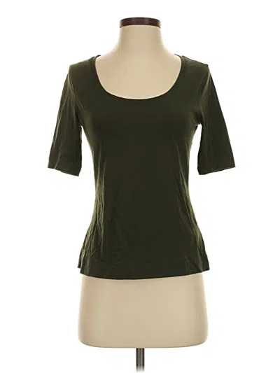 Pre-owned Athleta 3/4 Sleeve T-shirt In Green