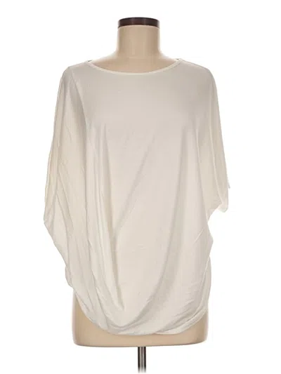 Pre-owned Athleta 3/4 Sleeve T-shirt In Ivory