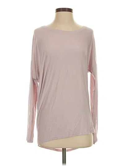 Pre-owned Athleta 3/4 Sleeve T-shirt In Pink