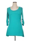 Athleta 3/4 Sleeve T-shirt In Blue
