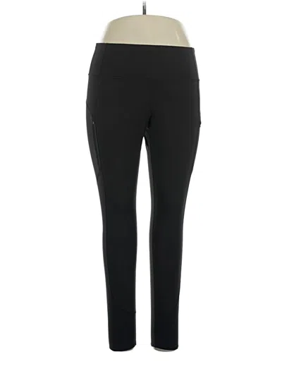 Pre-owned Athleta Active Pants In Black